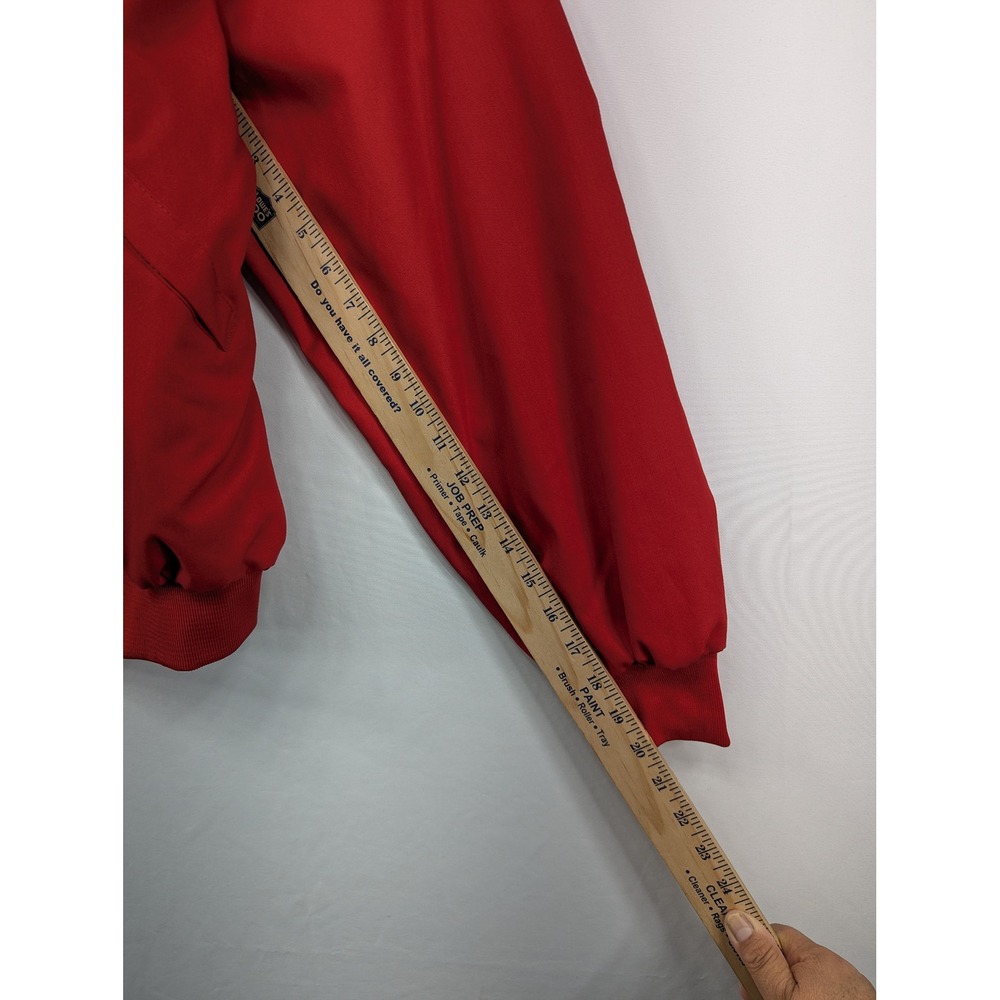 Dunbrooke‎ Mens Red Continental Bomber Jacket Roseburg Forest Products XL USA - Picture 10 of 10